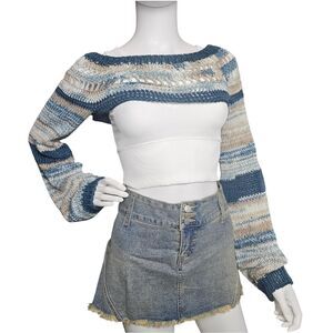 Handmade Knit & Crochet Bolero Shrug